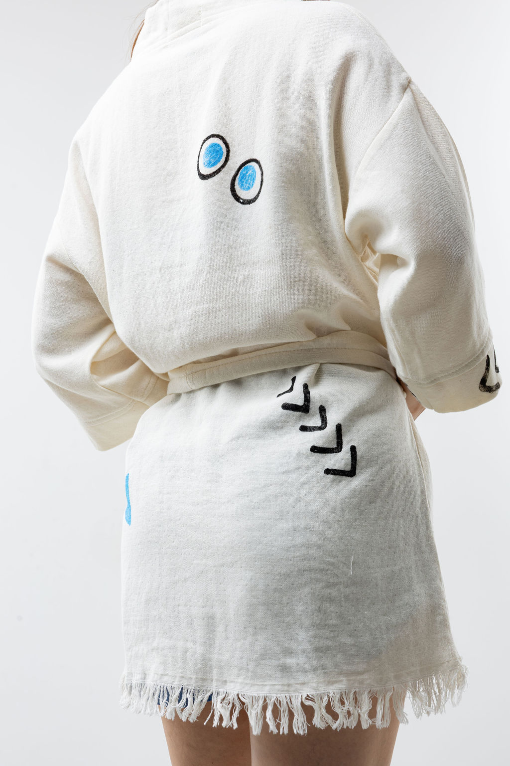 Azure Cotton Short Wrap Tunic - Image 2