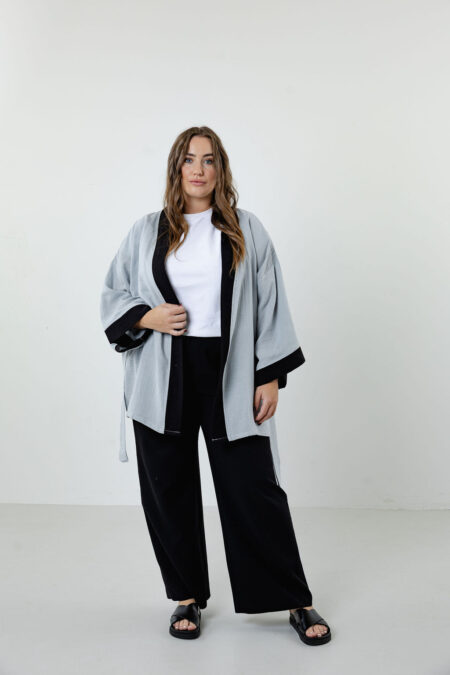 Hand-Painted Compass Kimono Robe