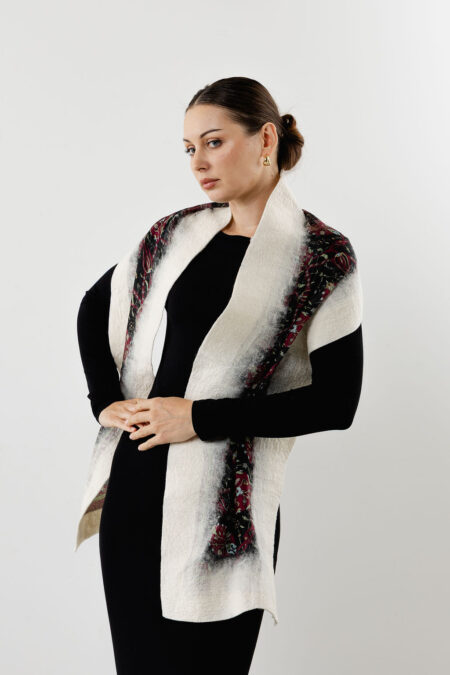 Pure Elegance Shawl-White