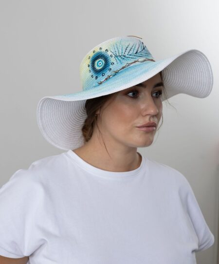 Women’s Summer Straw Hat- Turkish Lucky Eye