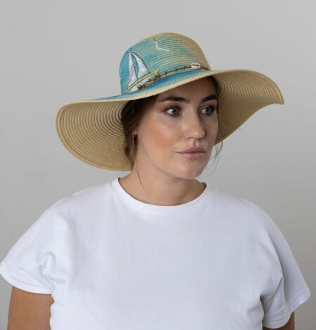 Women’s Summer Straw Hat- Sailing